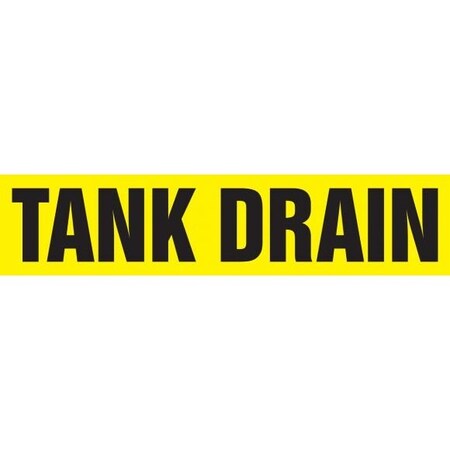 Accuform ASME ANSI PIPE MARKER TANK DRAIN RPK695STE RPK695STE